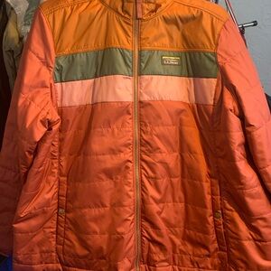 L.L. Bean Orange and Green Jacket Women's size 2X NWOT